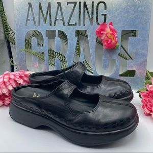 Dansko 39/8 1/2 - 9 Midori Mary Black Leather Clog